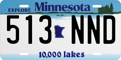 MN license plate 513NND