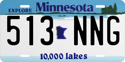 MN license plate 513NNG