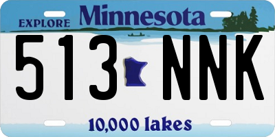 MN license plate 513NNK