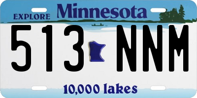 MN license plate 513NNM
