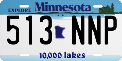 MN license plate 513NNP
