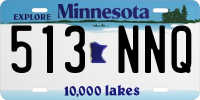 MN license plate 513NNQ