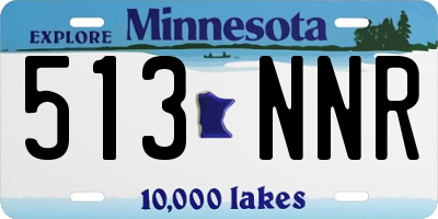 MN license plate 513NNR