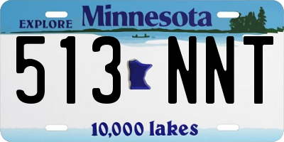 MN license plate 513NNT