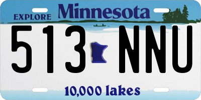 MN license plate 513NNU
