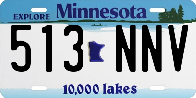 MN license plate 513NNV