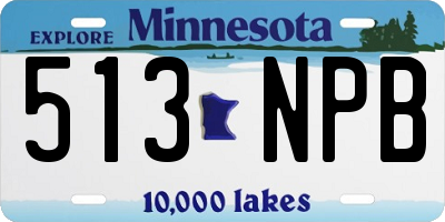 MN license plate 513NPB