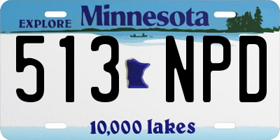 MN license plate 513NPD
