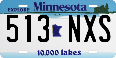 MN license plate 513NXS