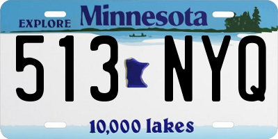 MN license plate 513NYQ