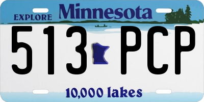 MN license plate 513PCP