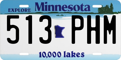 MN license plate 513PHM
