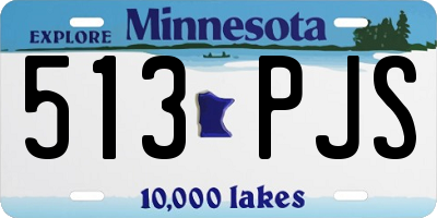 MN license plate 513PJS