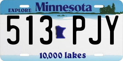 MN license plate 513PJY