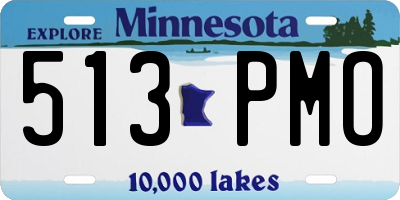 MN license plate 513PMO