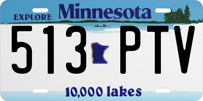 MN license plate 513PTV