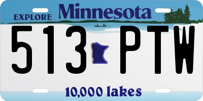 MN license plate 513PTW