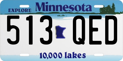 MN license plate 513QED