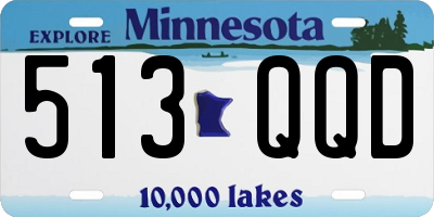 MN license plate 513QQD