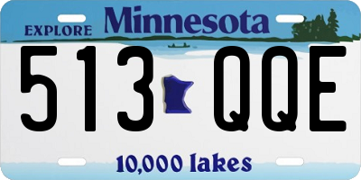 MN license plate 513QQE