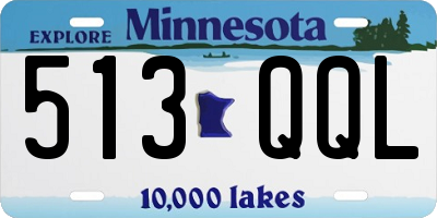 MN license plate 513QQL