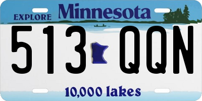 MN license plate 513QQN