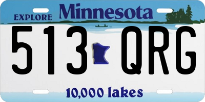 MN license plate 513QRG