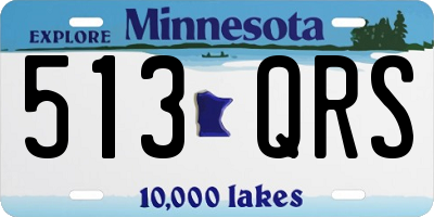 MN license plate 513QRS