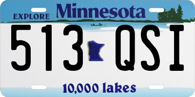 MN license plate 513QSI