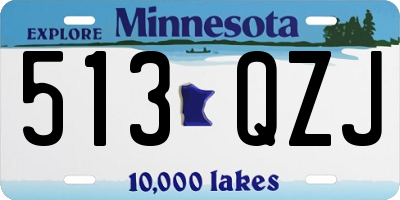 MN license plate 513QZJ