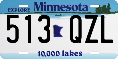 MN license plate 513QZL