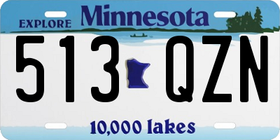 MN license plate 513QZN