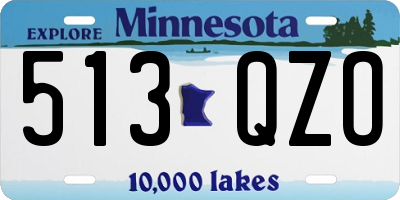 MN license plate 513QZO