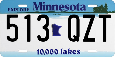 MN license plate 513QZT