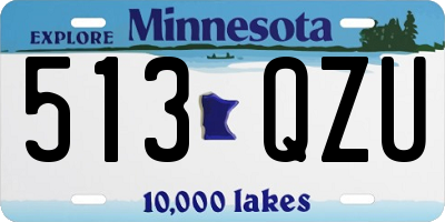 MN license plate 513QZU