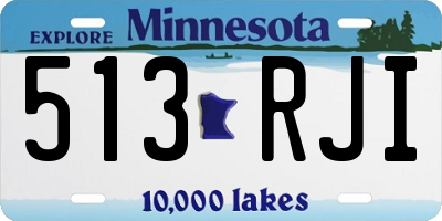 MN license plate 513RJI