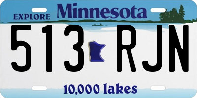 MN license plate 513RJN