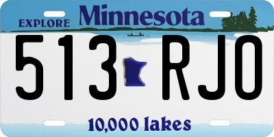 MN license plate 513RJO