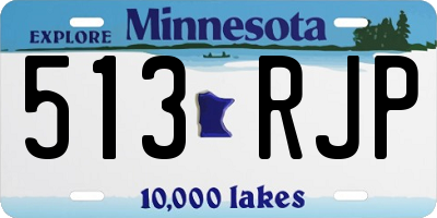 MN license plate 513RJP