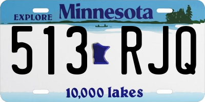 MN license plate 513RJQ