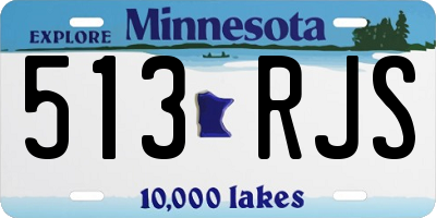 MN license plate 513RJS