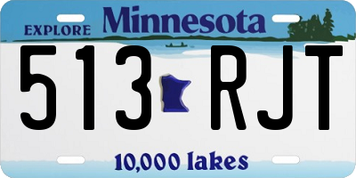 MN license plate 513RJT