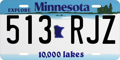 MN license plate 513RJZ