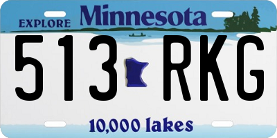MN license plate 513RKG