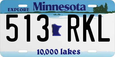 MN license plate 513RKL