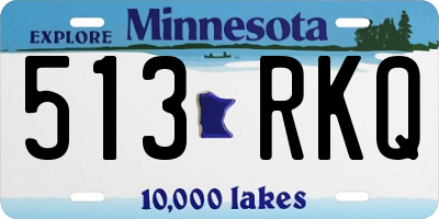 MN license plate 513RKQ