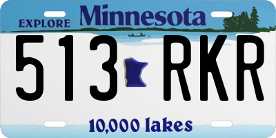 MN license plate 513RKR