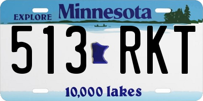 MN license plate 513RKT