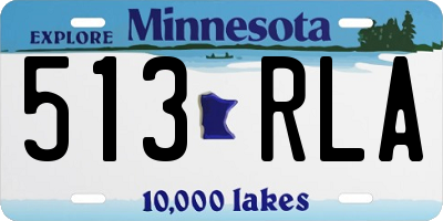 MN license plate 513RLA