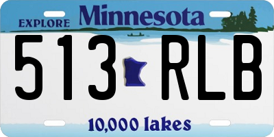MN license plate 513RLB